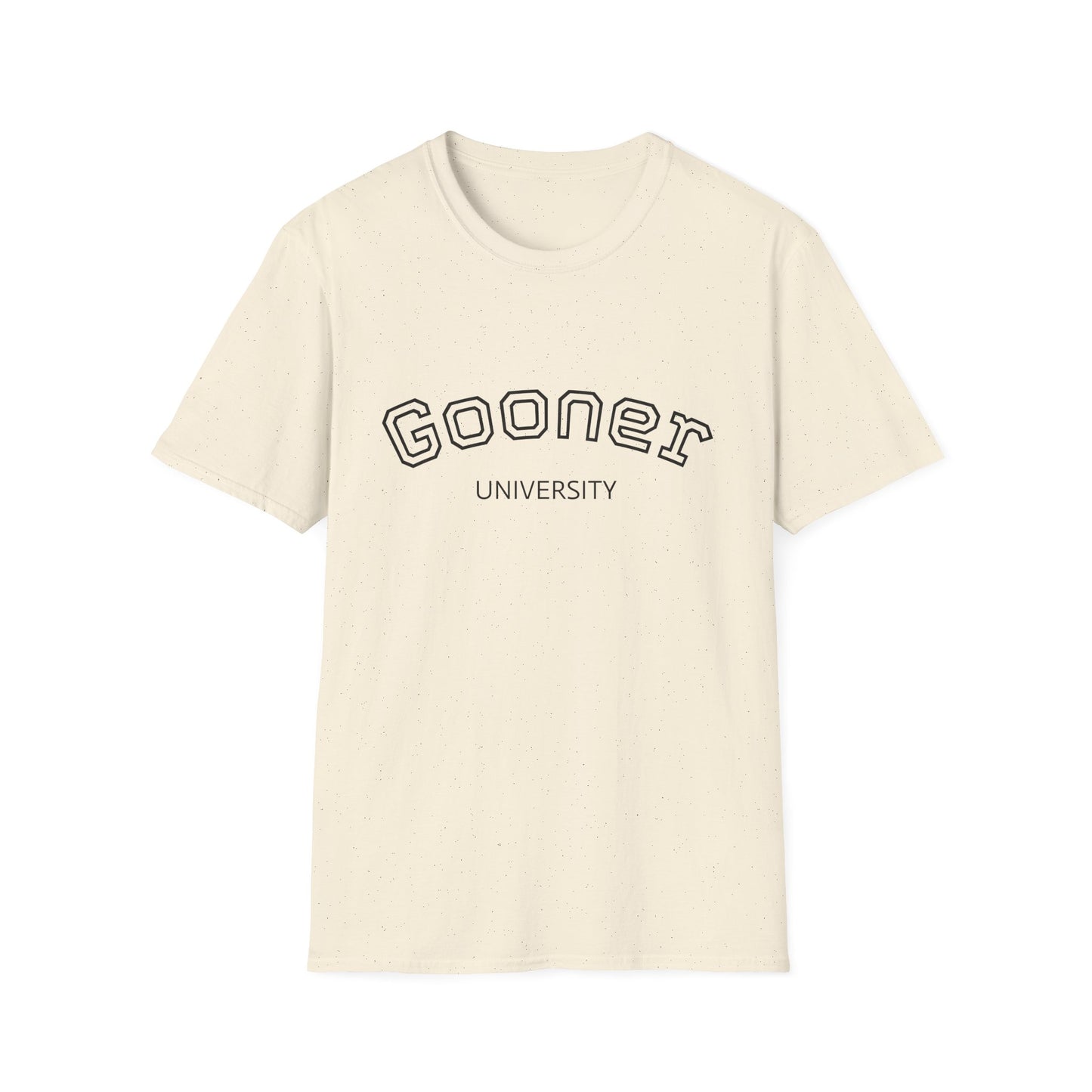 Gooner University T-Shirt, Unisex Softstyle Tee, Casual Wear, Gift for Fans, College Apparel, Sports Merchandise